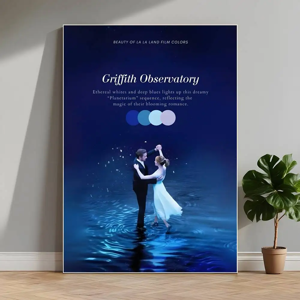 ملصق فيلم La Land عالي الدقة ذاتي اللصق مقاوم للماء، ديكور متعدد الاستخدامات للمنازل والحانات والفنادق والمزيد #4
