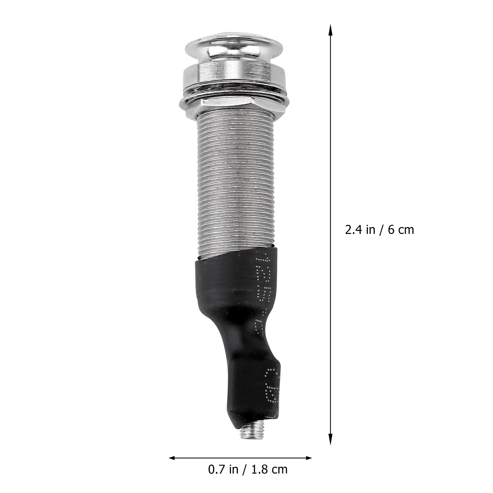 Ukulele Pickup Endpin Jack Silver Metal Stereo Output Socket for Guitar Built-in Pickup Replacement High Grade Material Low