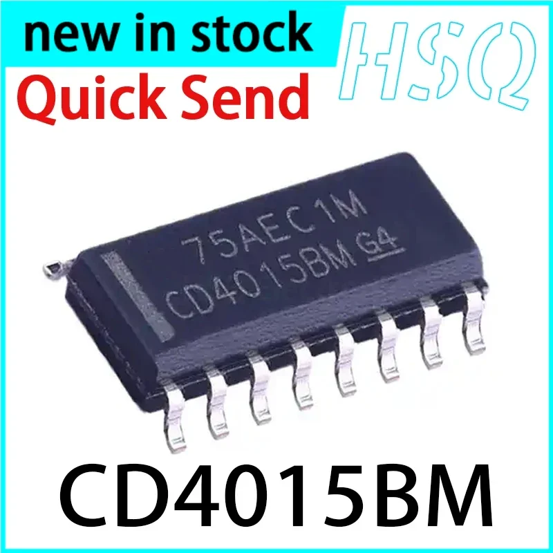 10PCS New CD4015BM 4015BM SOP-16 Shift Register
