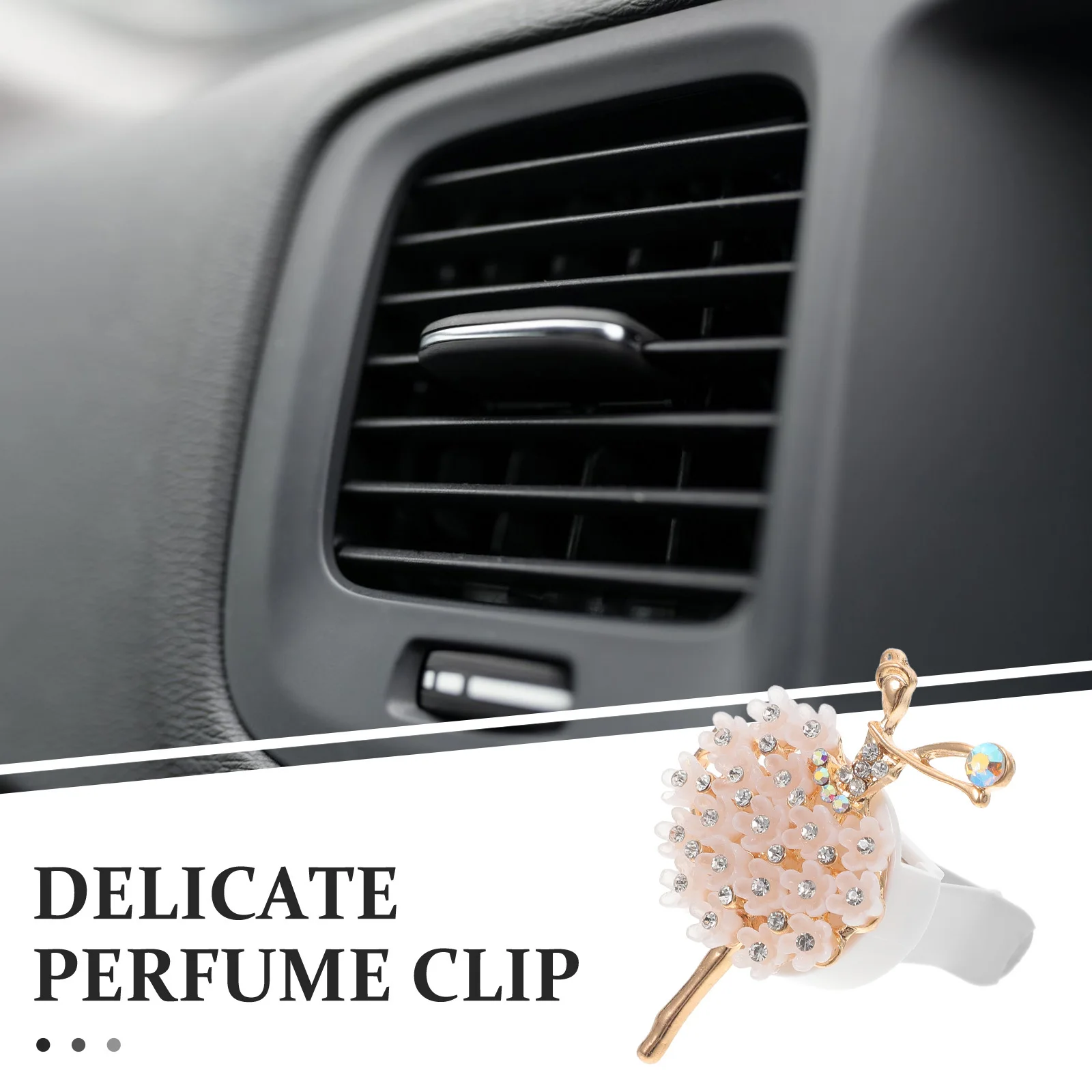

Car Air Freshener Clip Exquisite Flower Design Long-Lasting Aroma Vent Diffuser For Car Interior Decor Cute Auto Accessories
