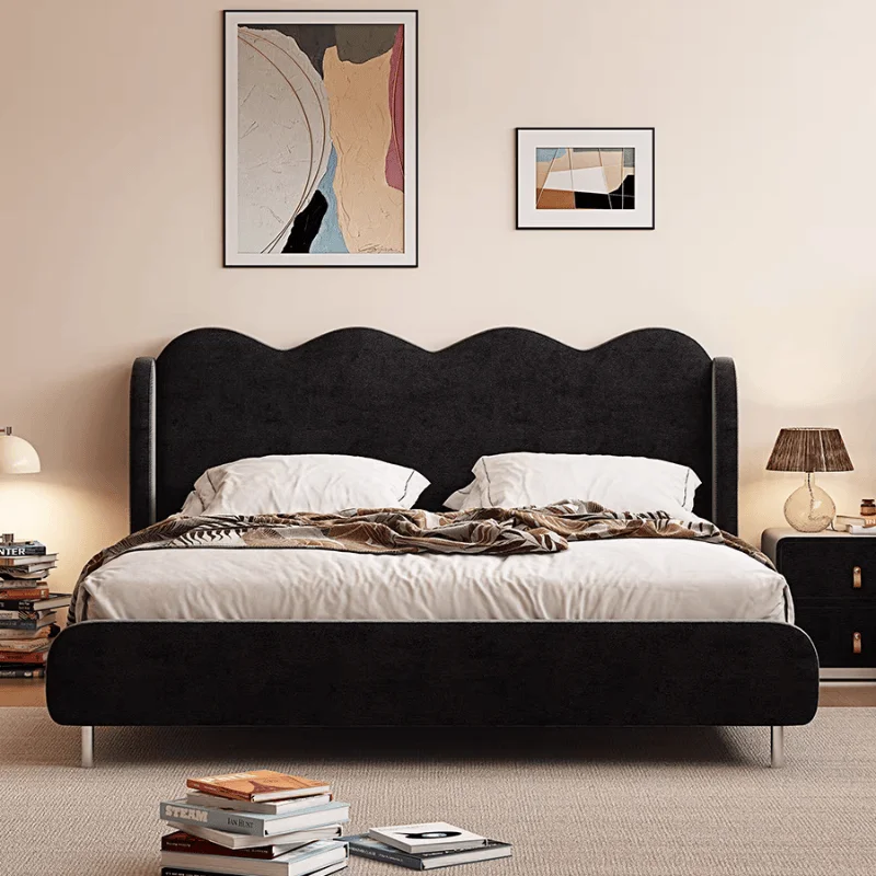 

Minimalist Nordic Beds Handles Aesthetic Nightstands Frame Bed Bedroom Storage Muebles Para Dormitorio House Accessories