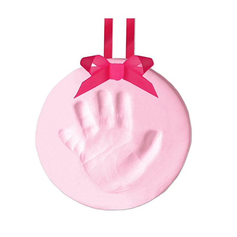 DIY Baby 0-3M Handprint Souvenirs Safe Non-Toxic Infant Soft Easy Baby Drying Soft Handprint Imprint Casting Fingerprint Modle