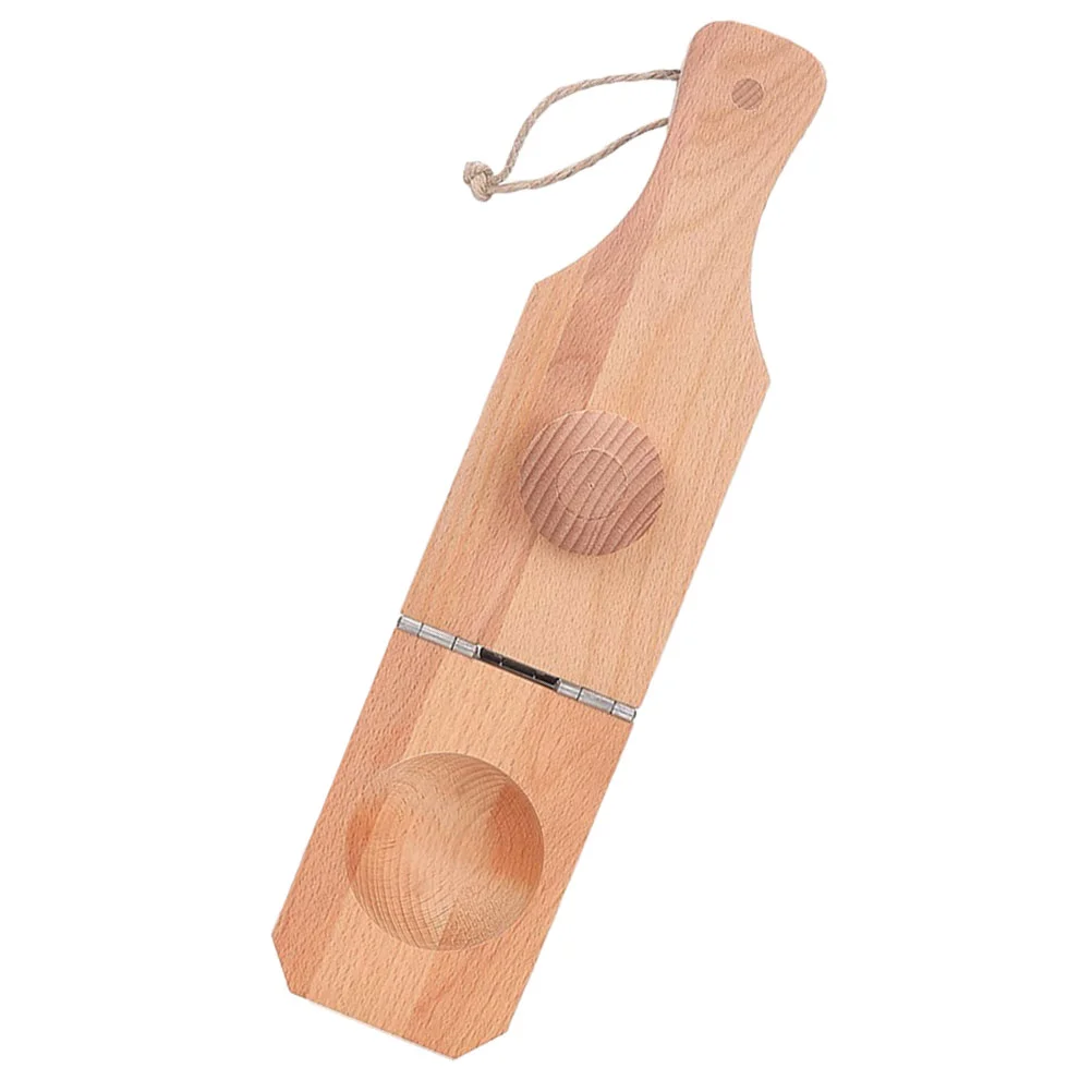 Manual Potato Crusher Wooden Tostone Smasher Press Foldable Masher Kitchen Tool Smooth Safe Handle Quick