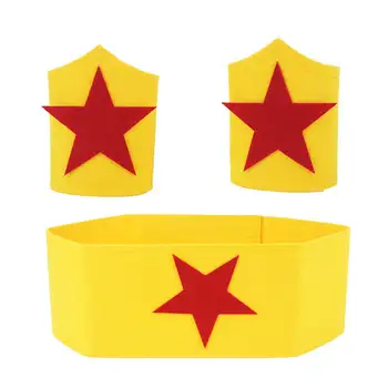 DC 超人 蝙蝠俠 神力女超人 新款酷炫創意動漫圖案 時尚個人化毛氈手環套裝 Cosplay 表演道具 10 最佳銷售 超人手錶 - №4