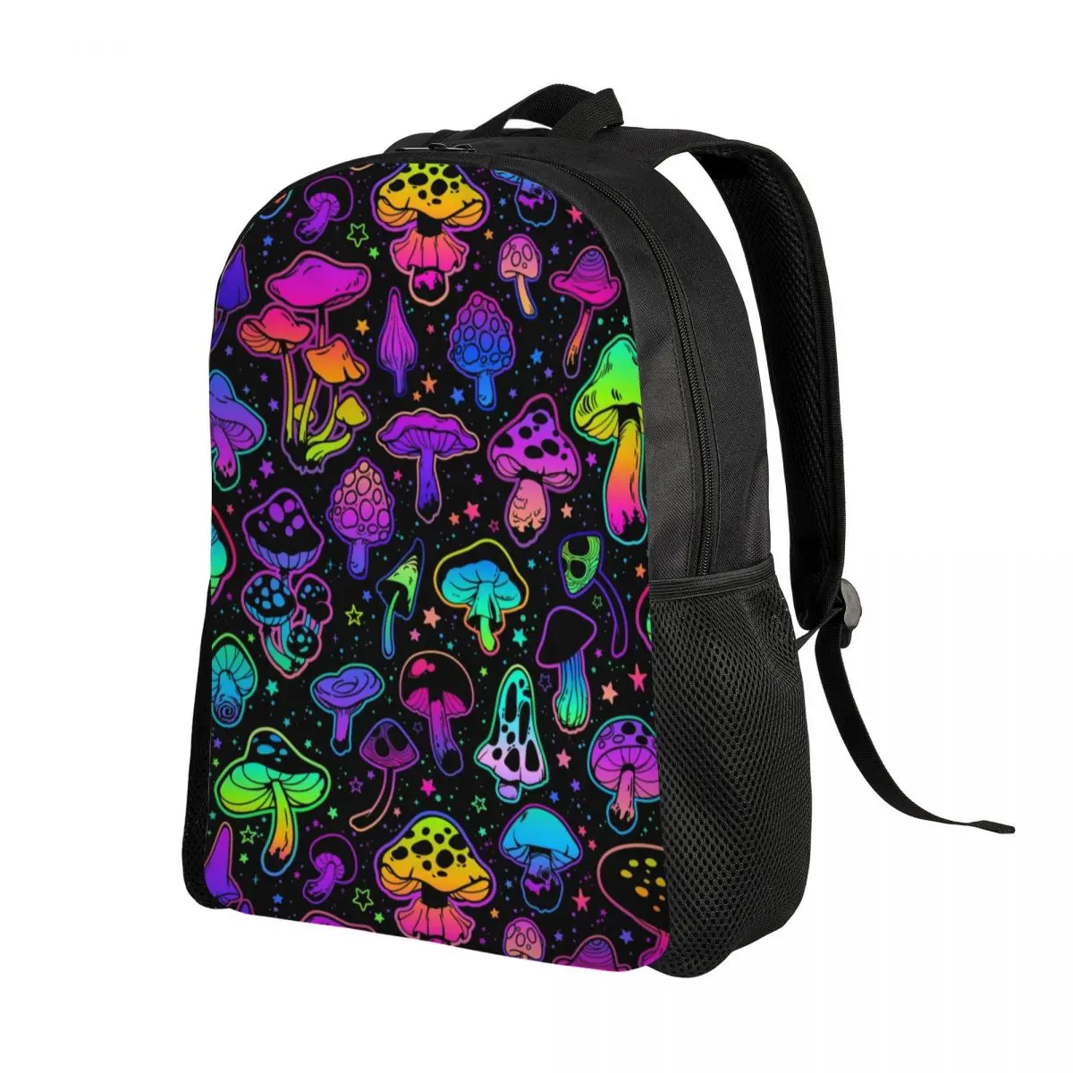 Paddenstoel Patroon Laptop Rugzak Vrouwen Mannen Mode Boekentas Voor School Student Psychedelische Magic Boho Tas