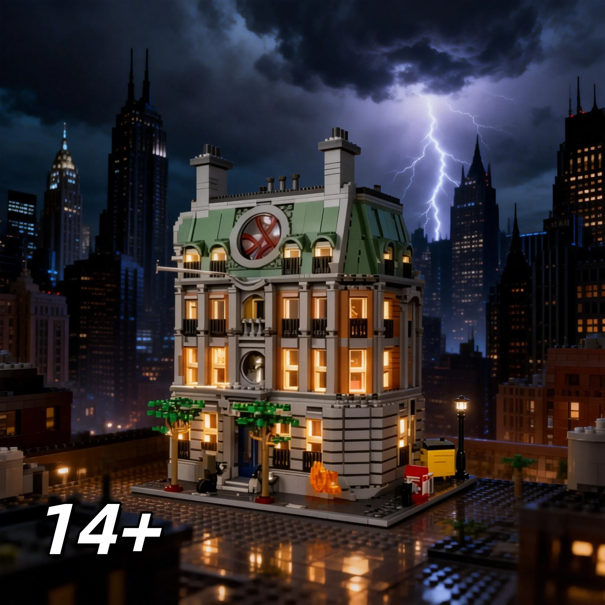 

Набор для сборки классического городского особняка из 2708 деталей: конструктор для взрослых любителей, коллекционная архитектурная модель дома