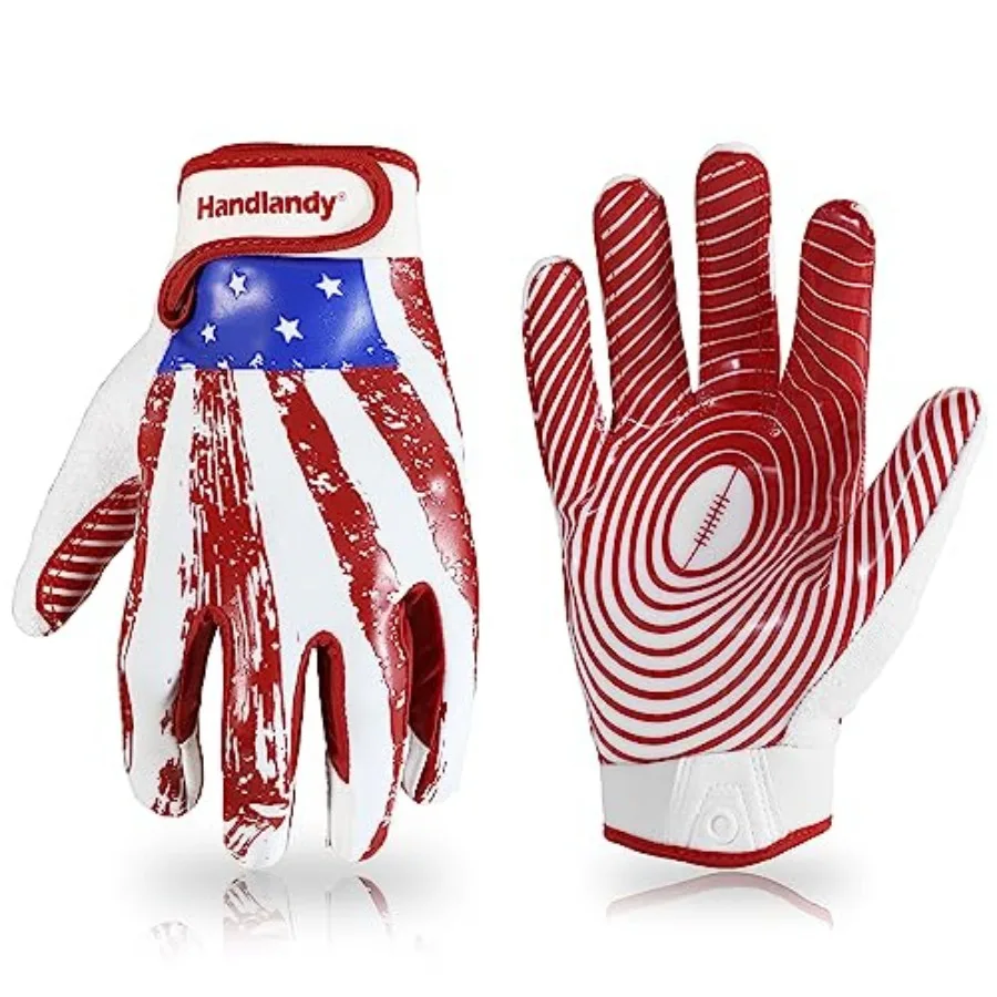 

Youth Football Gloves for Boys Girls, Sticky Wide Receiver Gloves for,Junior Flag Football Gloves