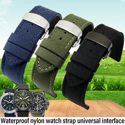 Nylon Leather Watch Band for CITIZEN Seiko Tissot Mido Omega Hamilton Watch Strap 19mm 20mm 22mm 23mm 24mm Waterproof bracelet