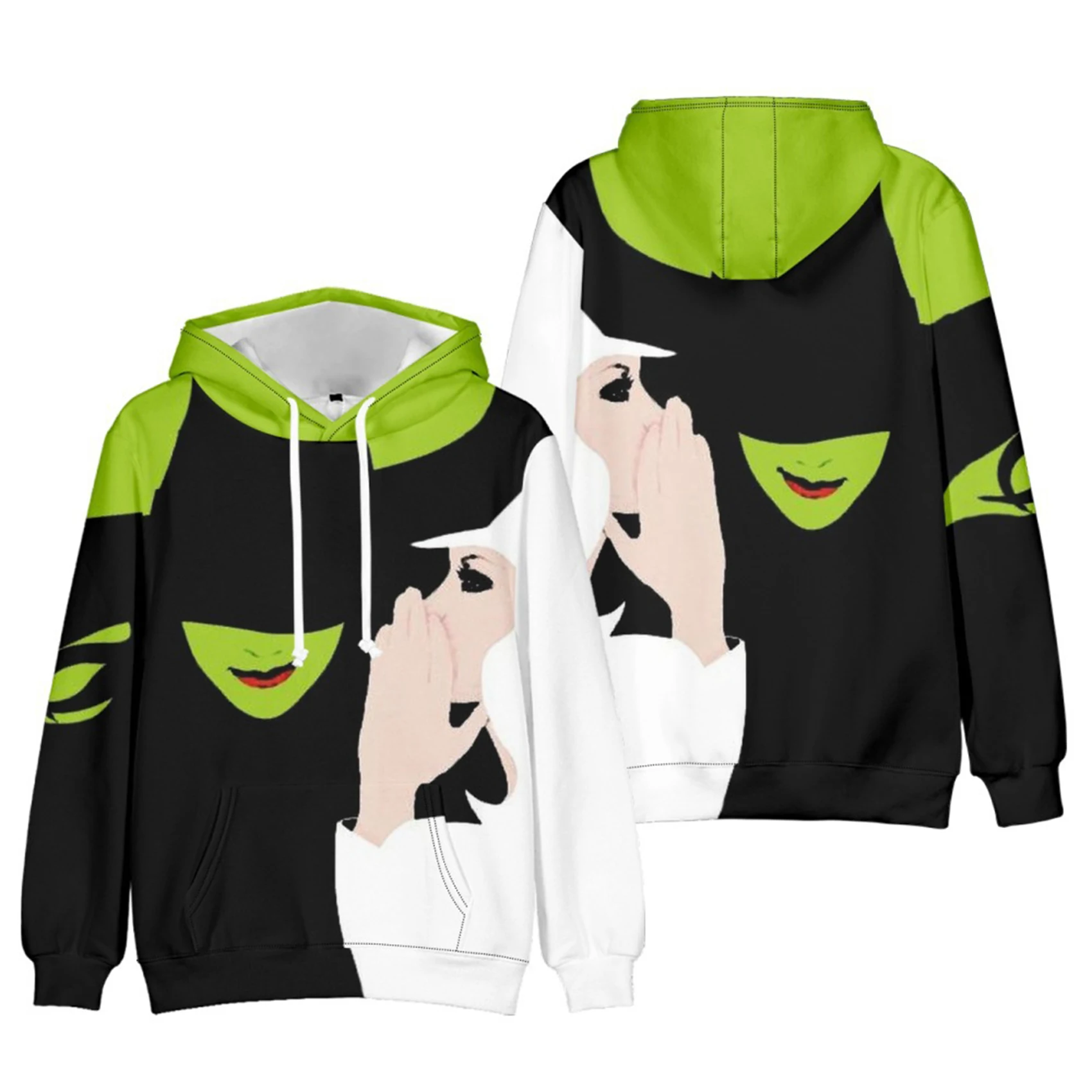 

Wicked Hoodie Wicked Costume 3D Printed Sweatshirt Jacket Coat Tops Halloween Cosplay