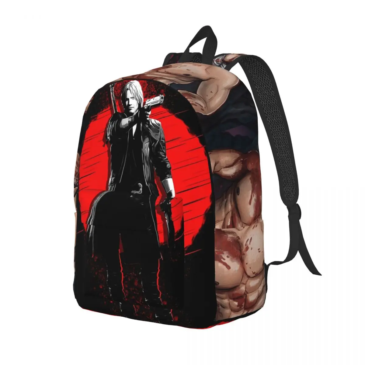 Dante - Devil May Cry Backpack Daypack Large Capacity Kids BookBag School Bag Shoulder Bags for Boys Girls