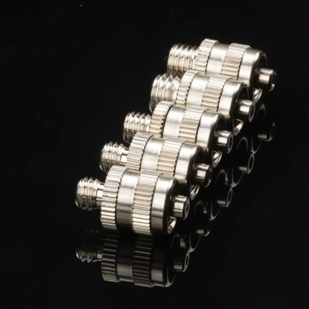Leak Proof Luer Lock Adapter M4 M5 M6 M8 Thread Male Thread Dispensing Fitting Metal Construction Brass Pneumatic Adapter