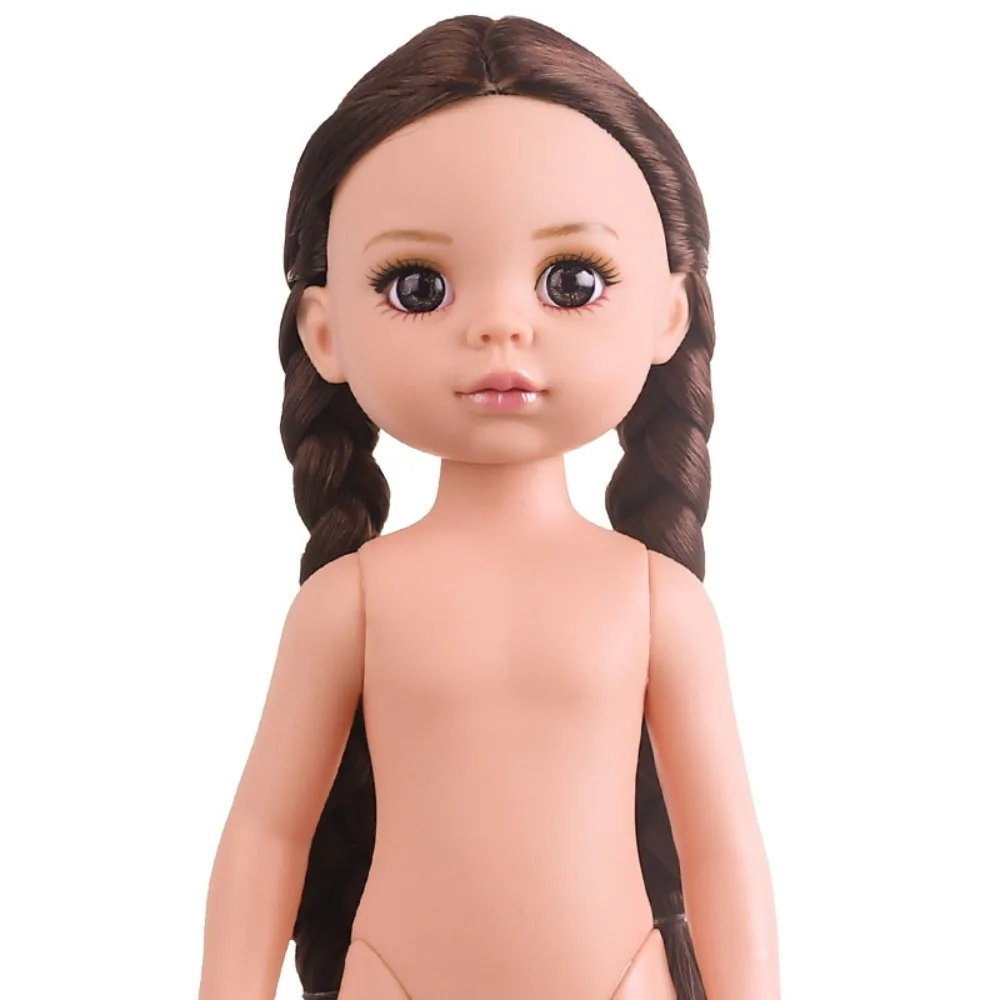 

Fashion Brown Eyes 12 Inch Doll Blonde Hair 30cm Height Girl Doll Dress Up Movable Humanoid Doll Doll Accessories