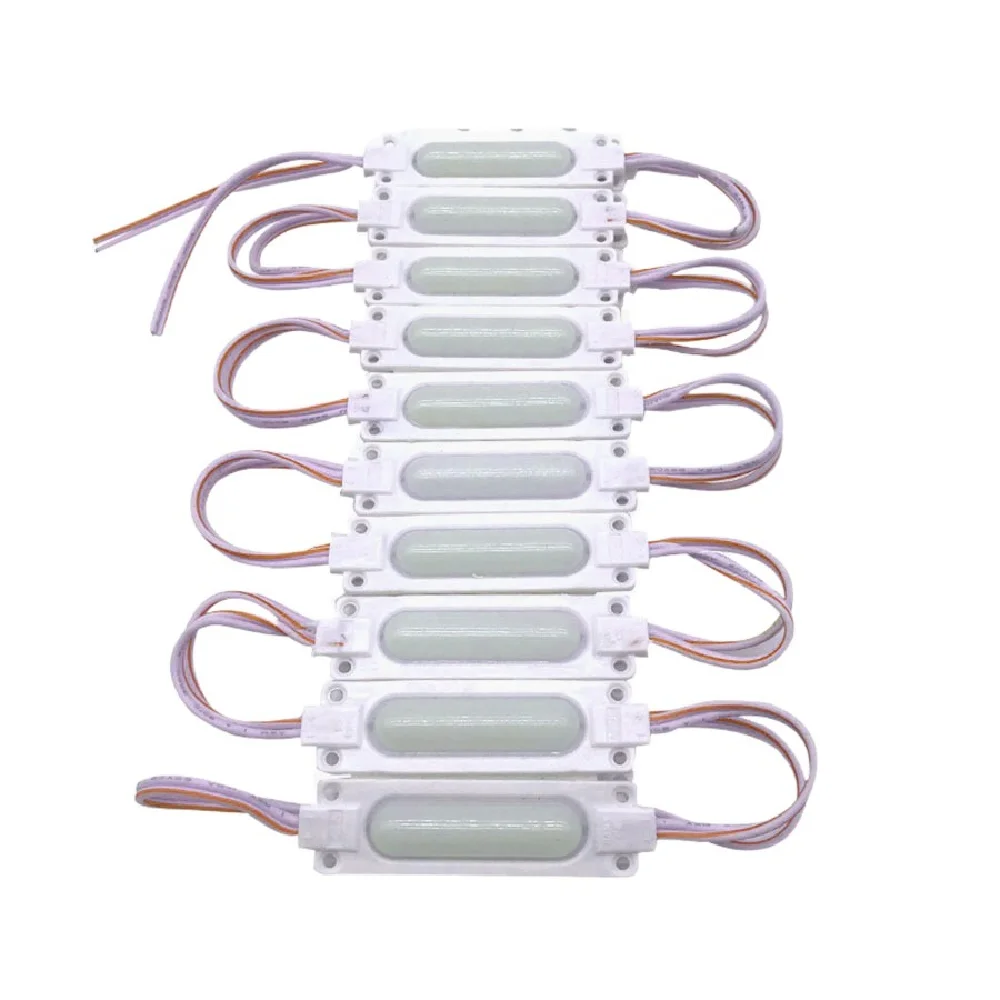 200pcs DC 12V 24V Milky Cover 5730 Led COB Module 2.5W White Pink Injection IP67 CRI 90 Waterproof Light for Advertising Box Car