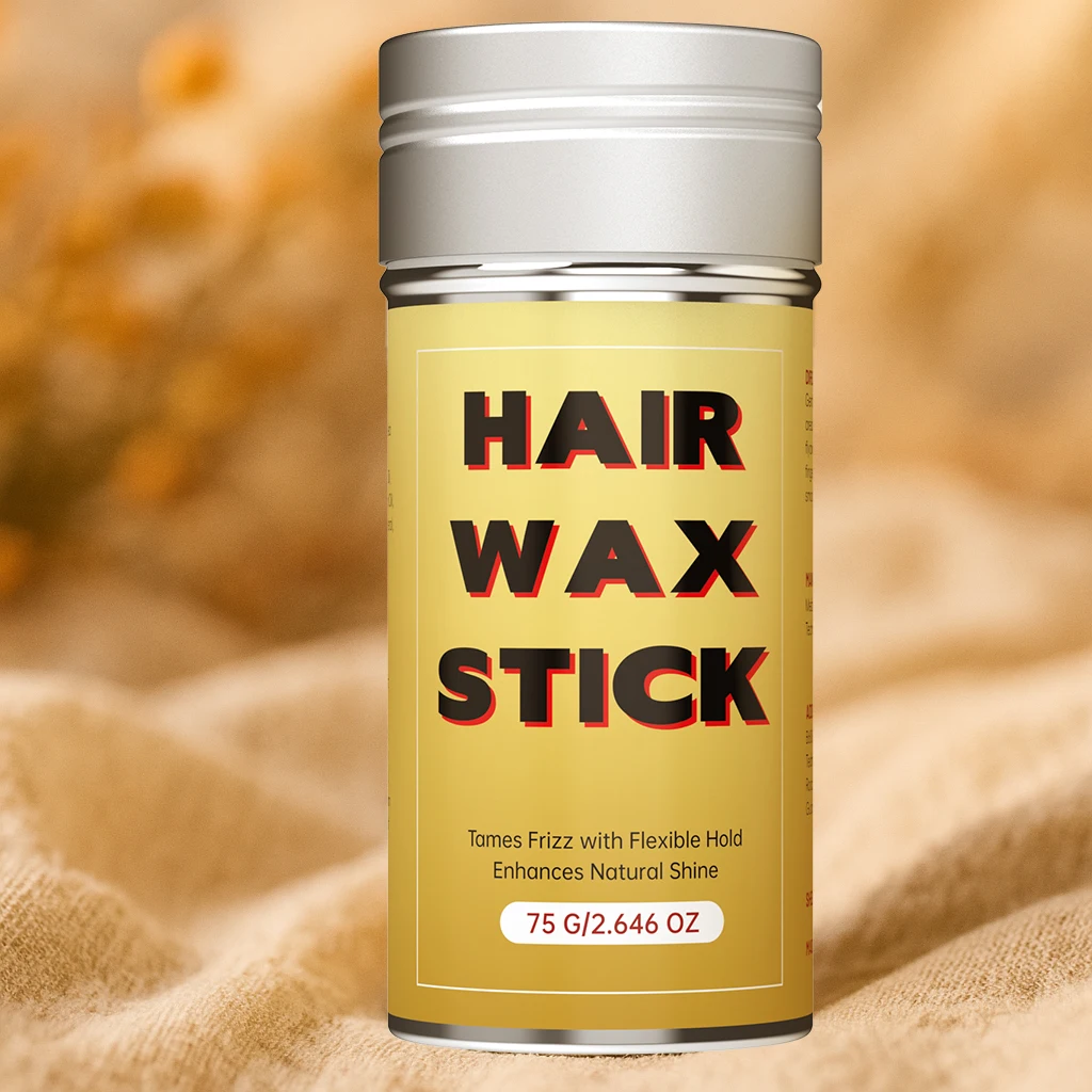 

Push Up Hair Wax Stick with Olive Oil Beeswax for Natural Shine Easy Styling All Hair Types Portable Design Non Sticky Formula