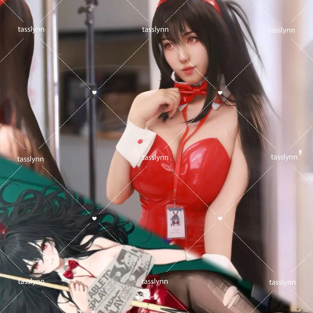 

Game Azur Lane Taihou Cosplay Costume L2D IJN Taihou Swimsuit Cosplay Red Bikini Set Taihou Bunny Suit Summer Swimwear