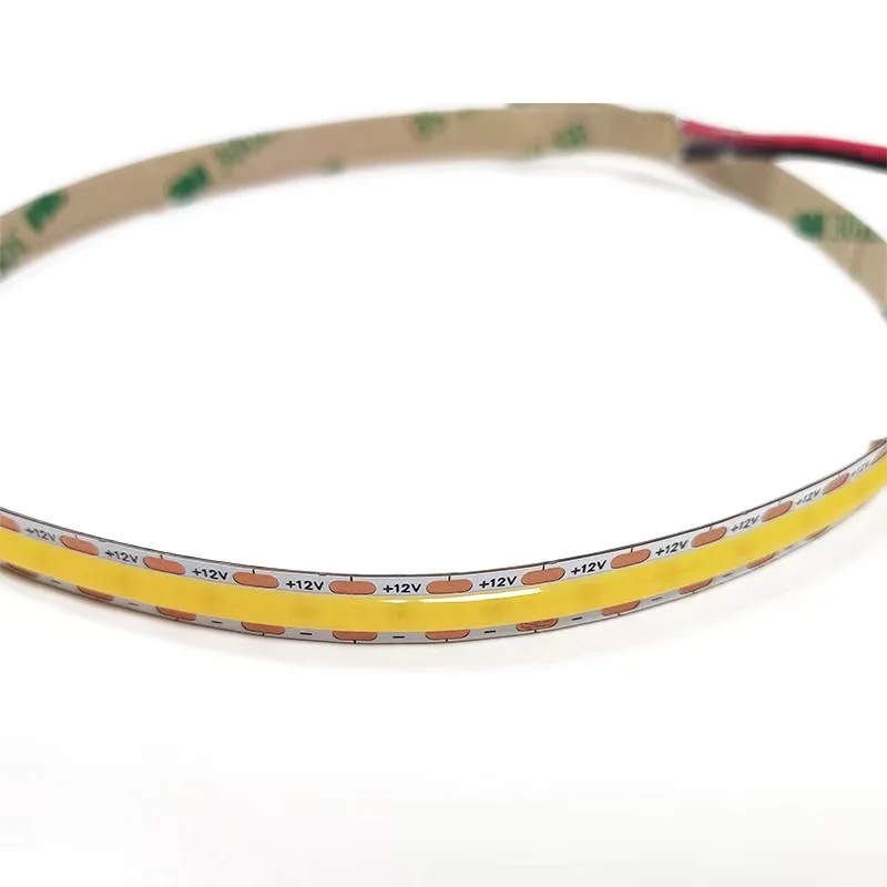 12V COB LED Strip Lights High Density Flexible Tape Ribbon White 6500K Warm White 3000K Nature White 4000K Ra90 1cm Cut 1led 5M