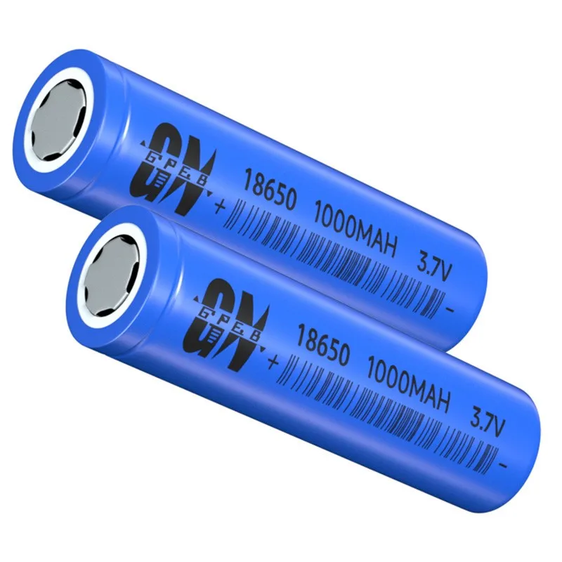 buy more will cheapSource manufacturer directly supplies wholesale 3.7V column 18650 lithium  1000mAh rechargeable 18650 battery
