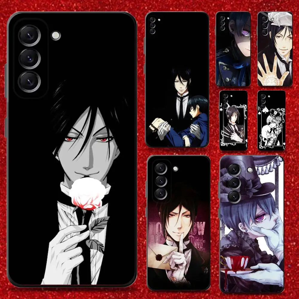 

Anime B-Butler Black Phone Case For Samsung Galaxy A13,A21s,A22,A31,A32,A52,A53,A71,A80,Soft Black Shell