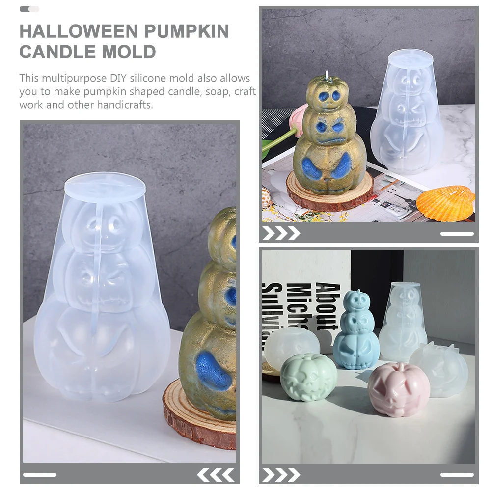 

Pumpkin Mold Silicone DIY Halloween Silicone Mold for Handmade Candles Soap Epoxy Crafts Pumpkin Molds DIY Molds