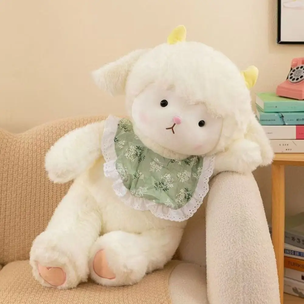 

Cute 40CM Goodnight Lamb PP Cotton Soft Lovely White Sheep Comfortable Touch Cartoon Sheep Toy For Girlfriend Birthday Gift