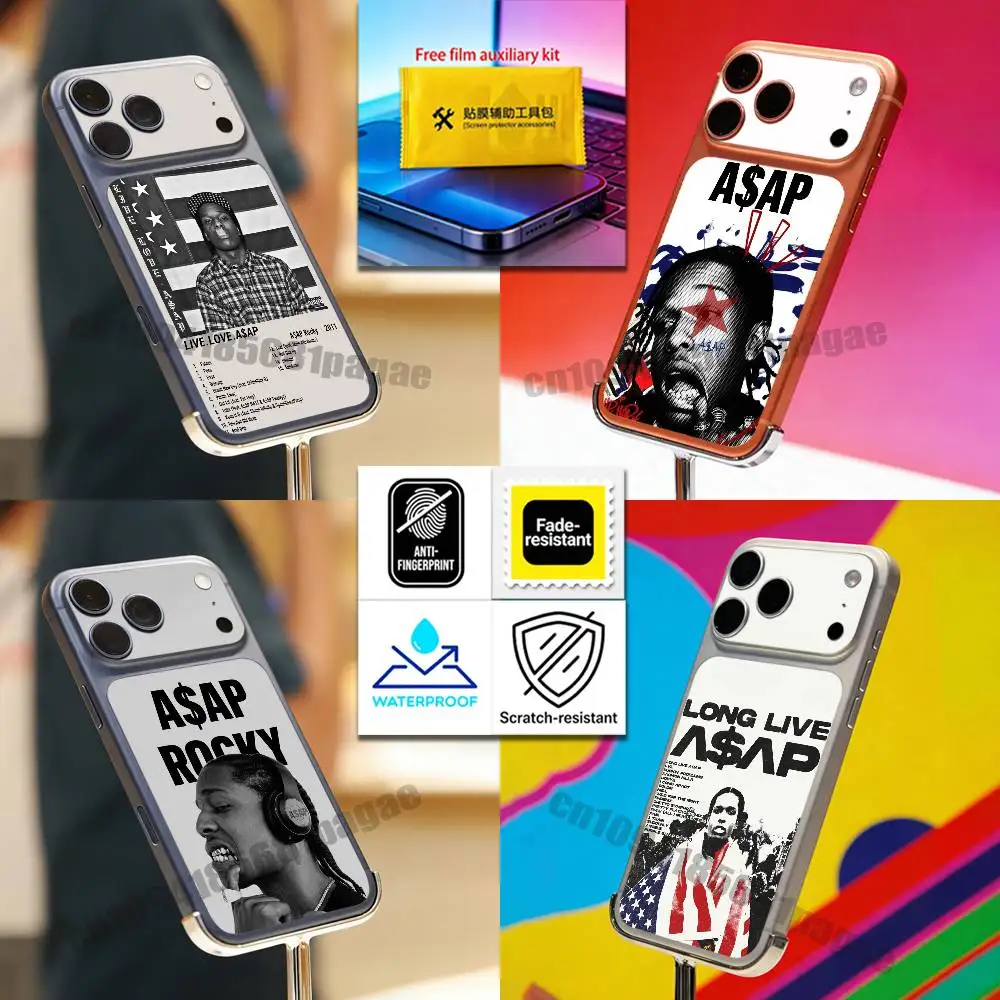 For A-ASAP Rocky Long Live ASAP iPhone 17 Pro Max Phone Back Film Decal Skin Wrap Protective Sticker Full Cover
