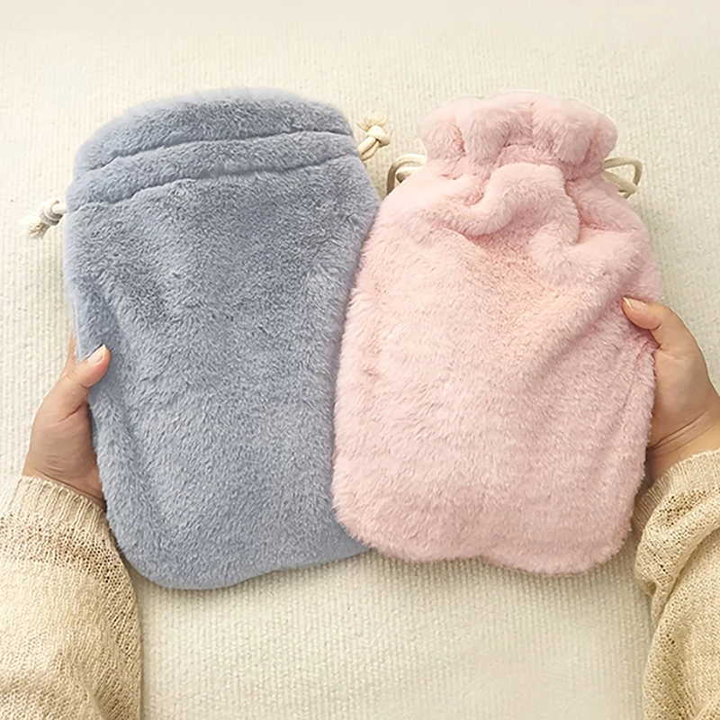 Plush Hot Water Bottle Cover Reusable Warm Water Bag Cover Portable Warm Handbash Cloth Hand Winter Warming Bag image 2