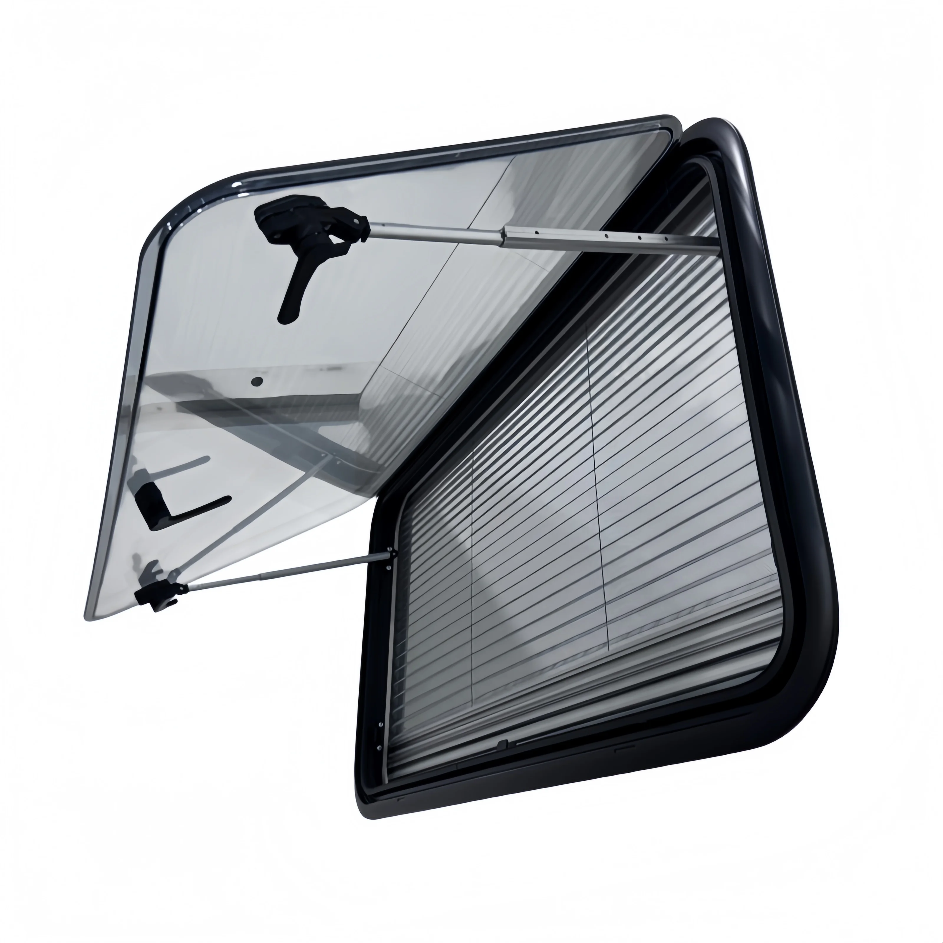 Popular Type RV Body Parts 700x550mm Caravan Push-out Window With Acrylic Glass And Aluminum Frame Structure For Trailer