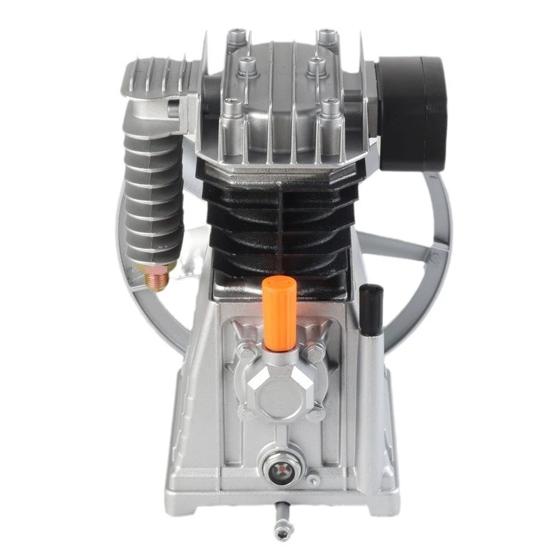 Testa del compressore d'aria italiano Guscio in alluminio Doppio cilindro 2055/265/2070 Testa della pompa 1.5kw-2hp