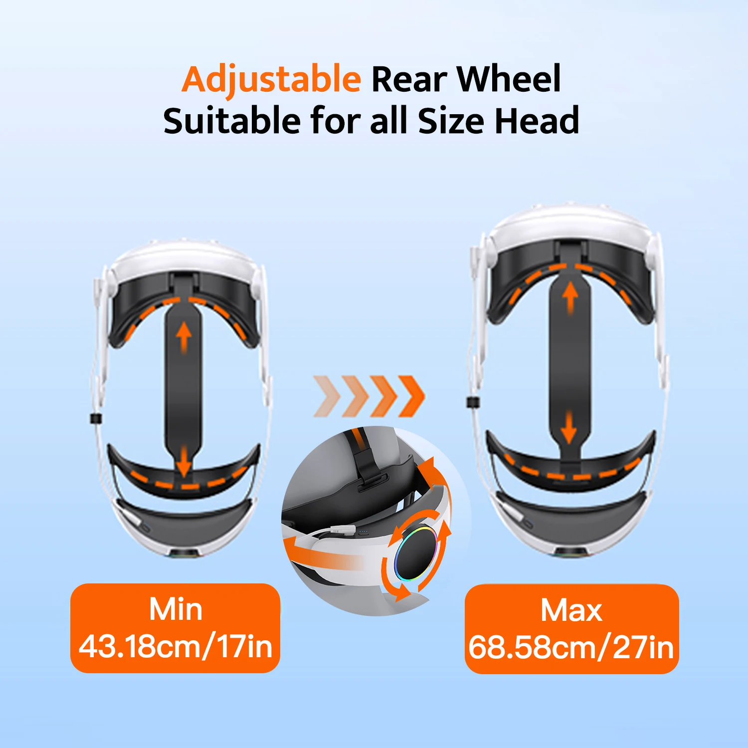 Meta Quest 3/3S/2用10000mAhバッテリーRGBヘッドストラップ、エリートストラップ交換用、18W急速充電でVRプレイ時間を2～4時間延長