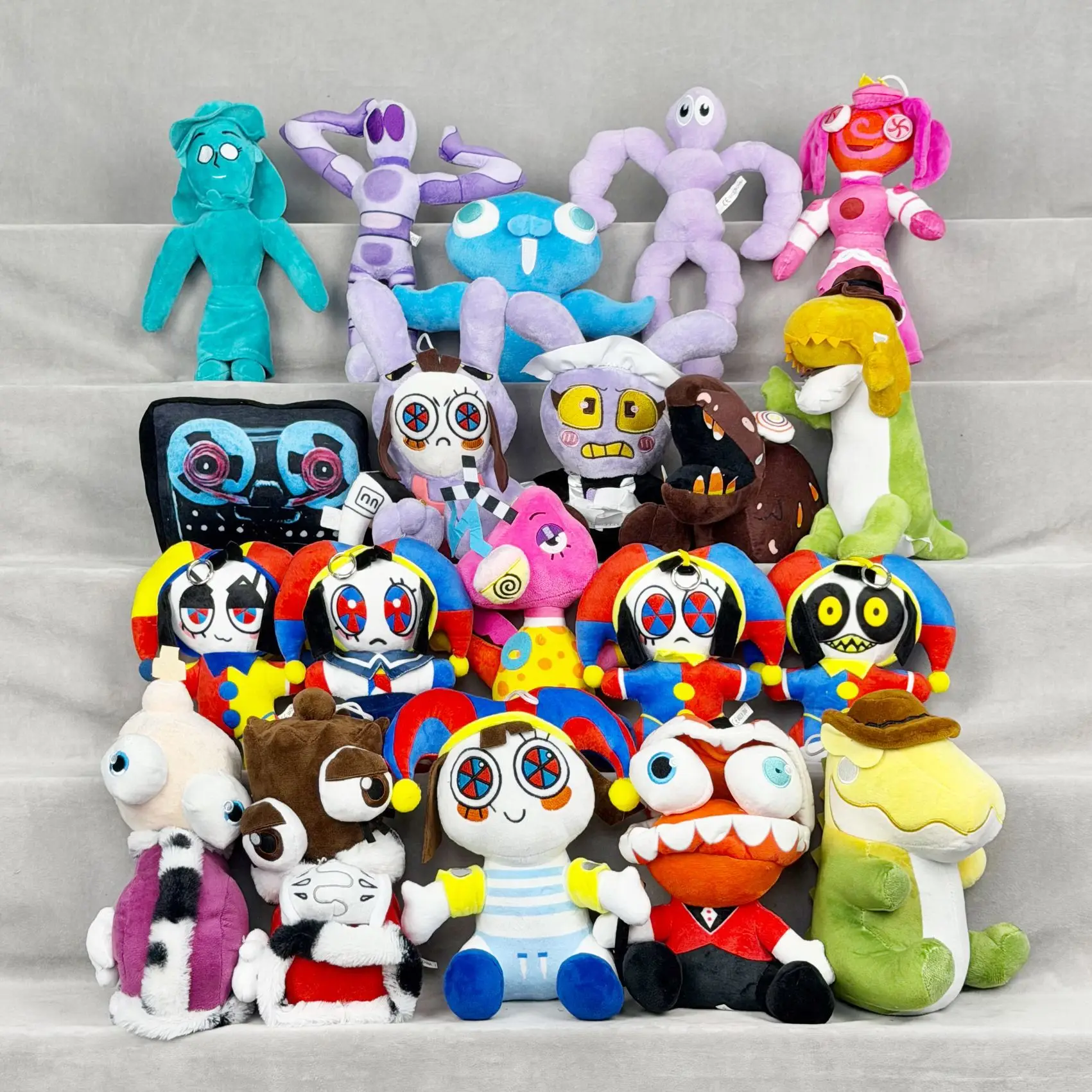 New Style The Amazing Digital Plush Toys Amazing Circus Clown Rabbit Plush Dolls Periphery Stuffed Toy Adults Gifts~
