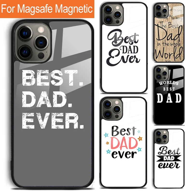 

Чехол для телефона Best Dad Ever Cool Man Guy для iPhone 17, Air 16, 15, 14, 12, Pro Max Plus Magsafe, магнитный чехол для беспроводной зарядки