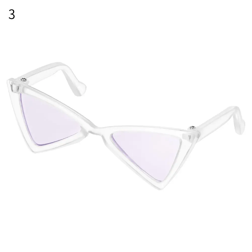 

Doll Accessories Triangle Frames Mirror Multicolor Pet Eyeglasses Dog Sunglasses Photograph Props Cat Glasses