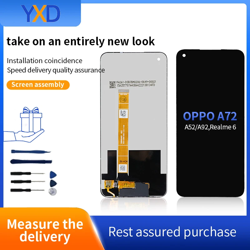 LCD Display For OPPO A92 LCD Display Touch Screen Digitizer Assembly For OPPO A72 A52 A92 LCD Screen Replacement