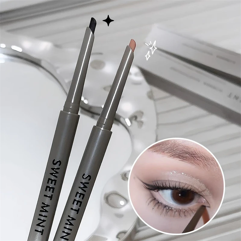Sexy Eye Liner Pencil Natural Matte Wine Red Lying Silkworm Eyeliner Easy To Color Waterproof Eye Make Up Cosmetics 1pc Rose Red