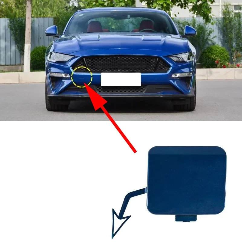 自動フロントバンパー牽引フックキャップ牽引アイカバーフォードマスタング 2018 2019 2020用