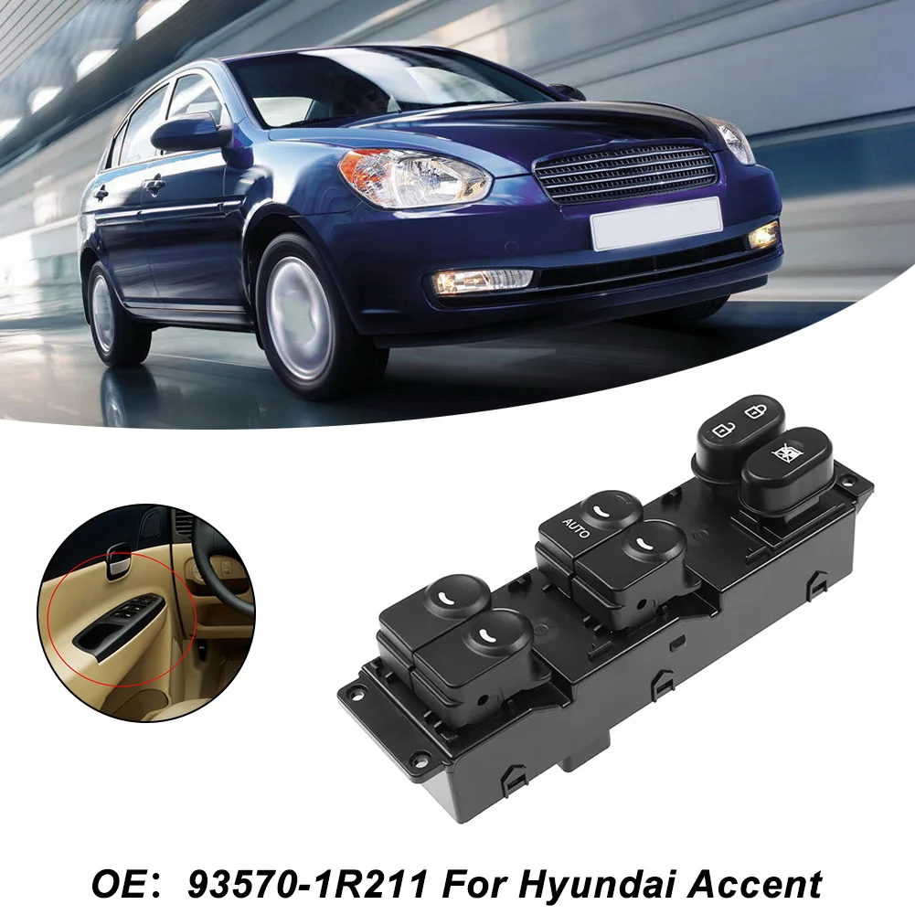 Replacement Power Window Switch for Hyundai For Accent (11 17) Reliable and Quick Installation with OEM No 935701R211