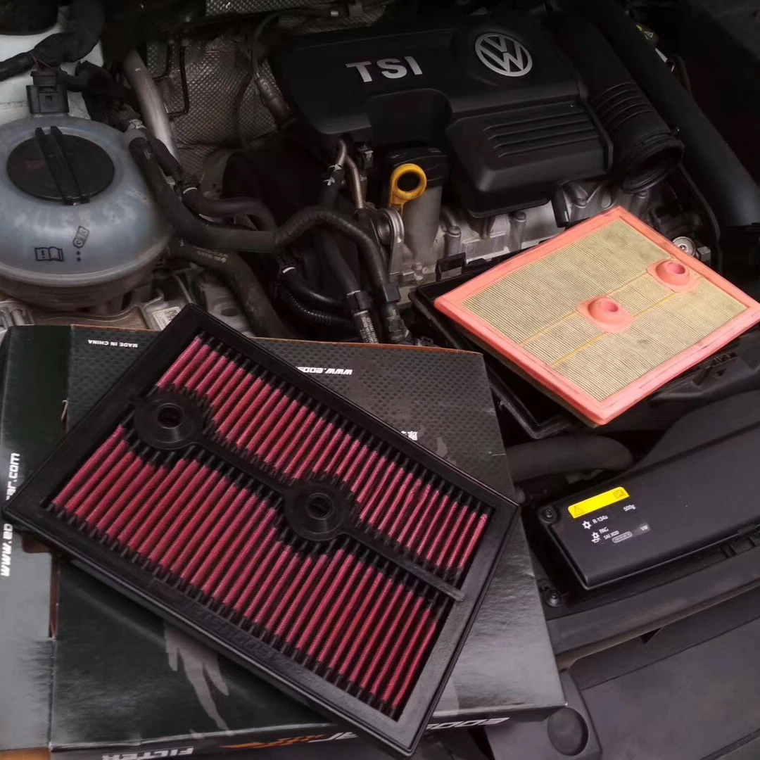 لسكودا اوكتافيا فابيا سوبر رابيد كودياق كاروك يتي 1.2L 1.4L TSI ارتفاع تدفق الرياضة قابل للغسل فلتر الهواء 33-3004 04E129620 #3