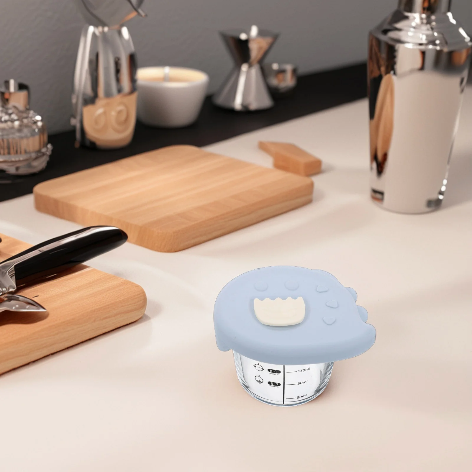 

Набор из 2 стеклянных контейнеров для детского питания с герметичными силиконовыми крышками, штабелируемые круглые миски для закусок и грудного молока, для хранения в холодильнике