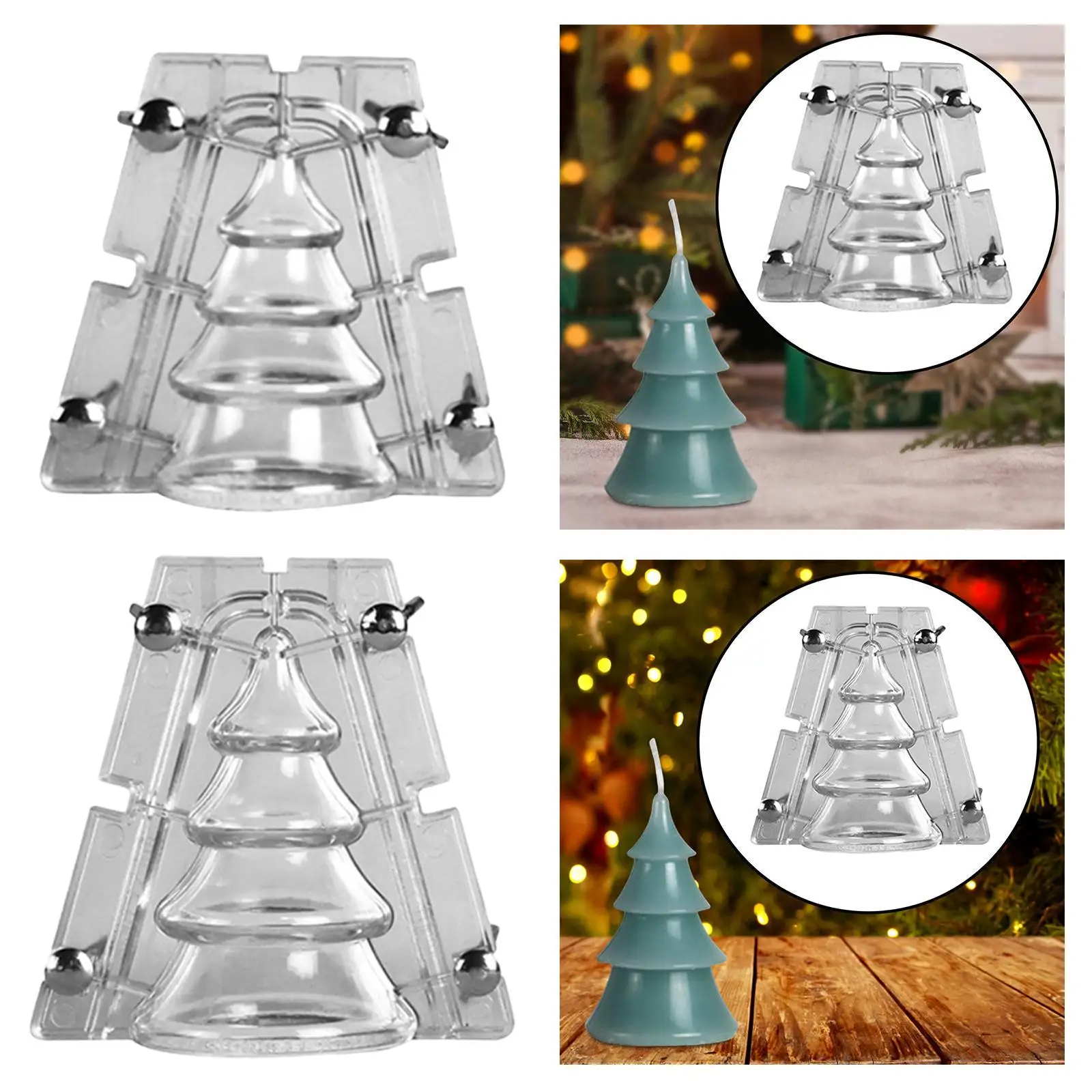 Kerstboom Schimmel DIY Crafting Craft Handgemaakte Home Decor Gift Herbruikbare Beeldje Hars Gietvorm Zeep Maken Mold