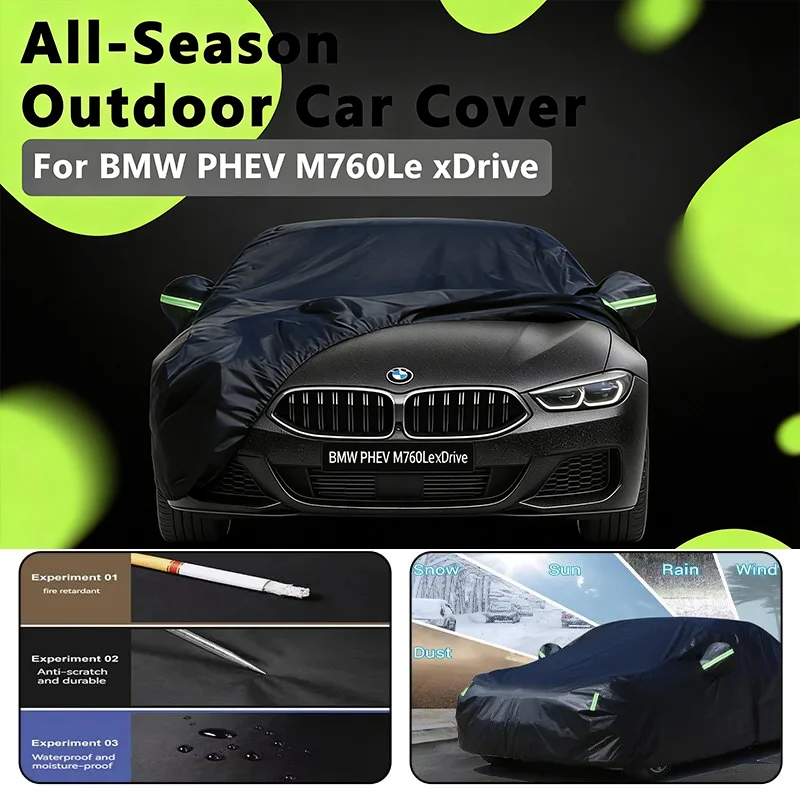 

Car covers for BMW PHEV M760Le xDrive Outdoor Protection Full Car Covers Snow Cover Sunshade Waterproof Dustproof Exterior