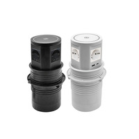 Pop Up Outlet For Countertop Auto Lifting Power Strip Retractable Desktop Hidden Socket USB/Type-C/Wireless Charge Smart Outlet