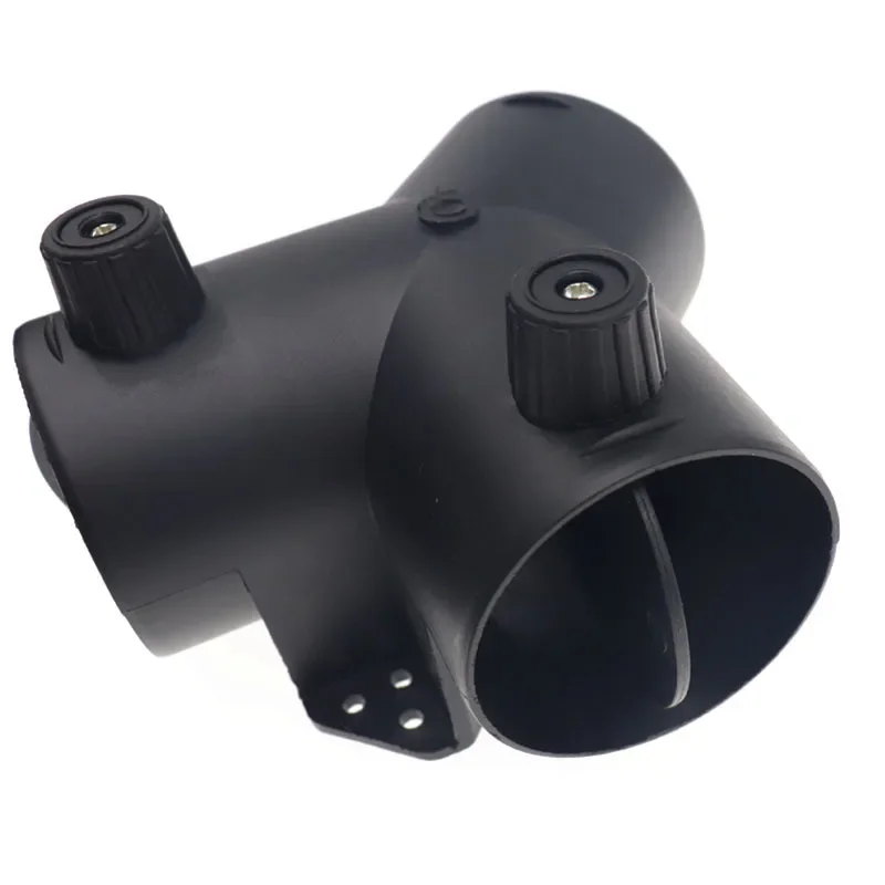 60/75mm Y Branch Car Heater Adjustable Air Vent Ducting Heater Exhaust Connector w/Regulating Valve Flap For Webasto Diesel