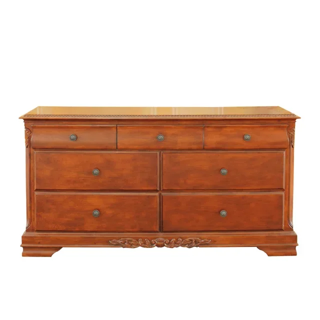 Professional Manufacturer Six Drawers Bedroom Wood Dresser Furniture