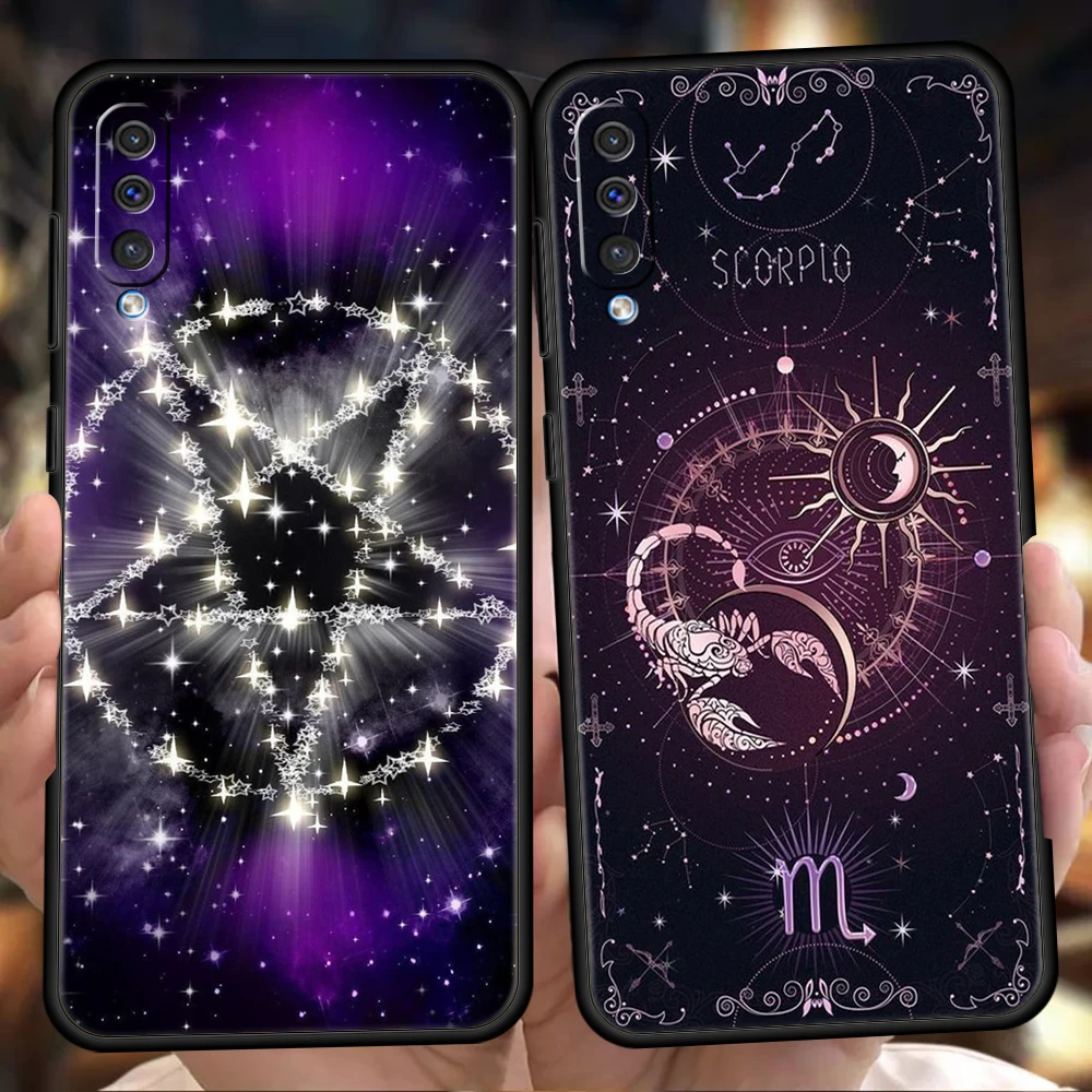 Witches Moon Tarot Mystery Totem Phone Case for Samsung Galaxy A12 A22 A10 A20 A30 A40 A42 A50 A52 A02 A03 A04 A04S Soft Shell