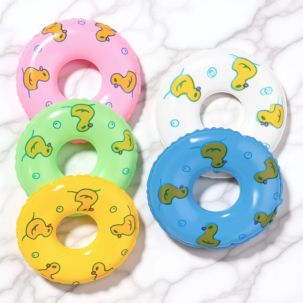 

5Pcs Mini Swim for Pool Float Raft Accessories House Ornaments Floating Drink Holder 11.5 Inch