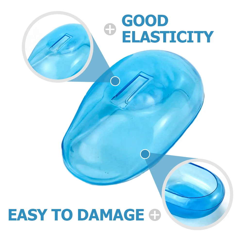 

10Pairs Silicone Ear Protectors Hair Dye Earmuffs Hair Coloring Ear Covers Salon Use Reusable Durable Comfortable Material