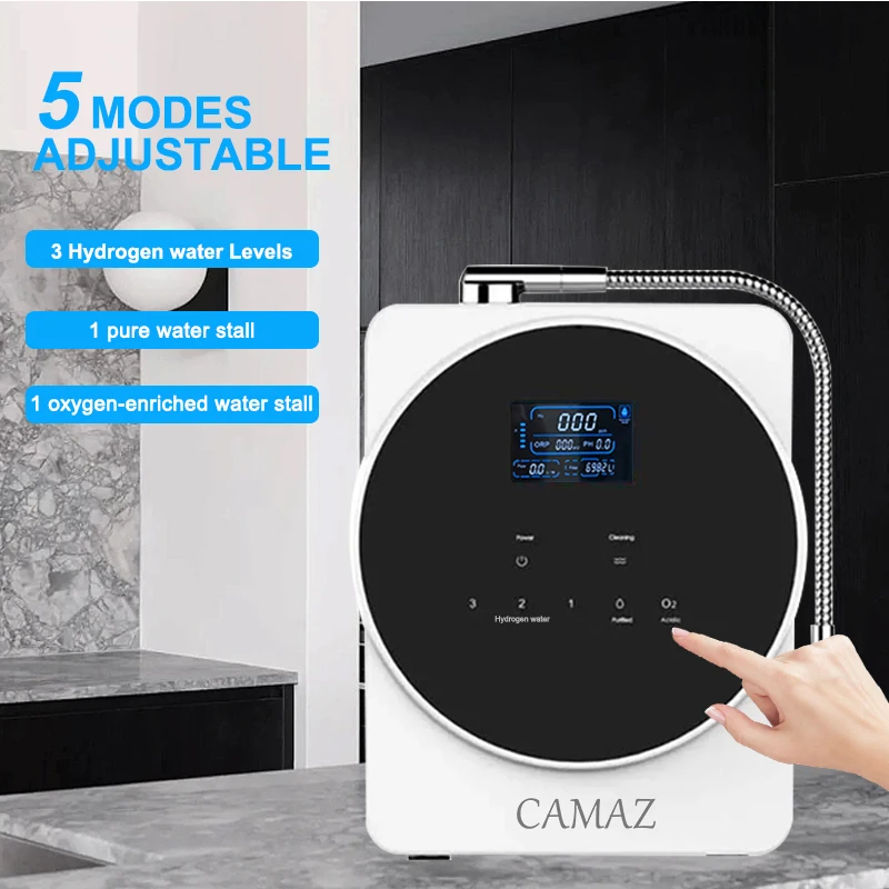 

CAMAZ Japan Hydrogen Alkaline Electrolysis Water Ionizer 11 Plate Platinum Activated Carbon Filter Water Ionizer