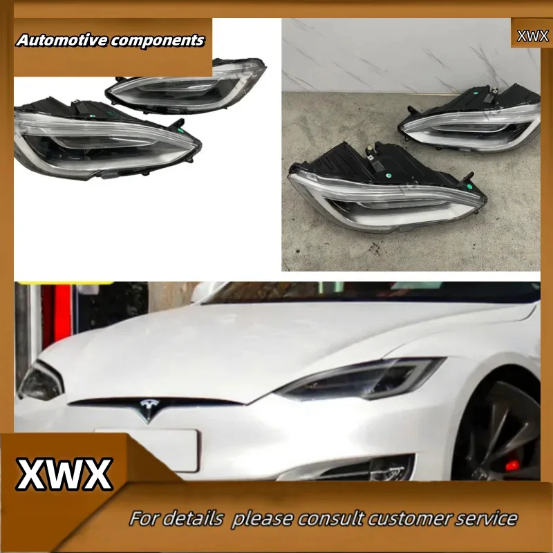 

for Tesla Model S LED Left and Right Front Headlight Assemblies, Upgraded from Old Models to New Daytime Running Lights