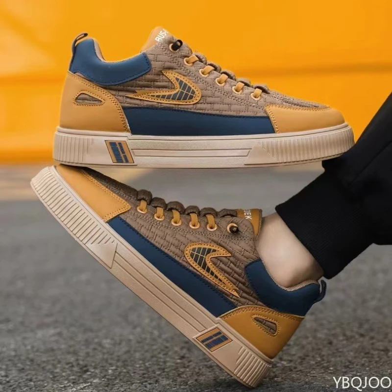 

Large Size Spring and Autumn New Thick Sole Height Increasing Casual Men's Shoes Niche Trend Versatile Flat Sports Men's Shoes