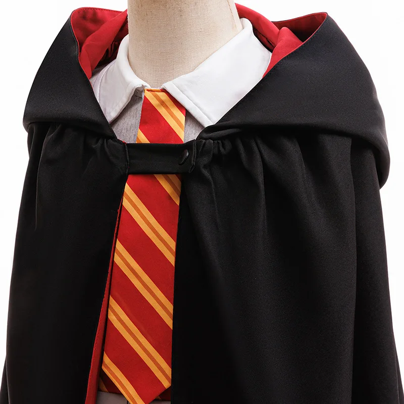 Nuevo vestido de uniforme de capa con capucha para niños, conjunto de bata mágica para Cosplay de Halloween, regalos de Navidad y Halloween, trajes de fiesta de Carnaval